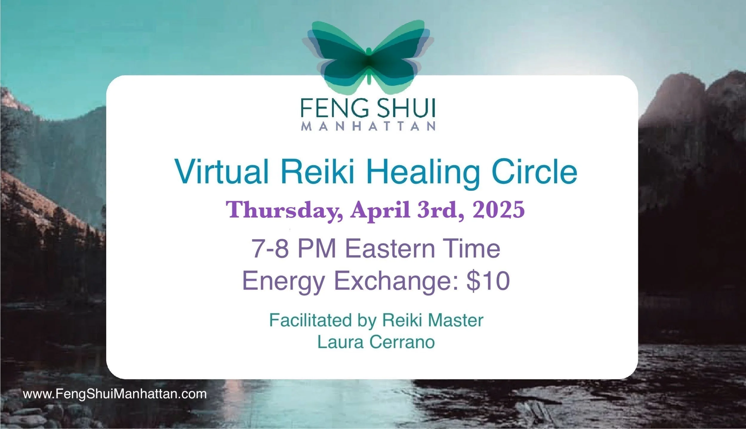 Virtual Reiki Healing Circle - April 3rd, 2025 at 7:00 PM EST