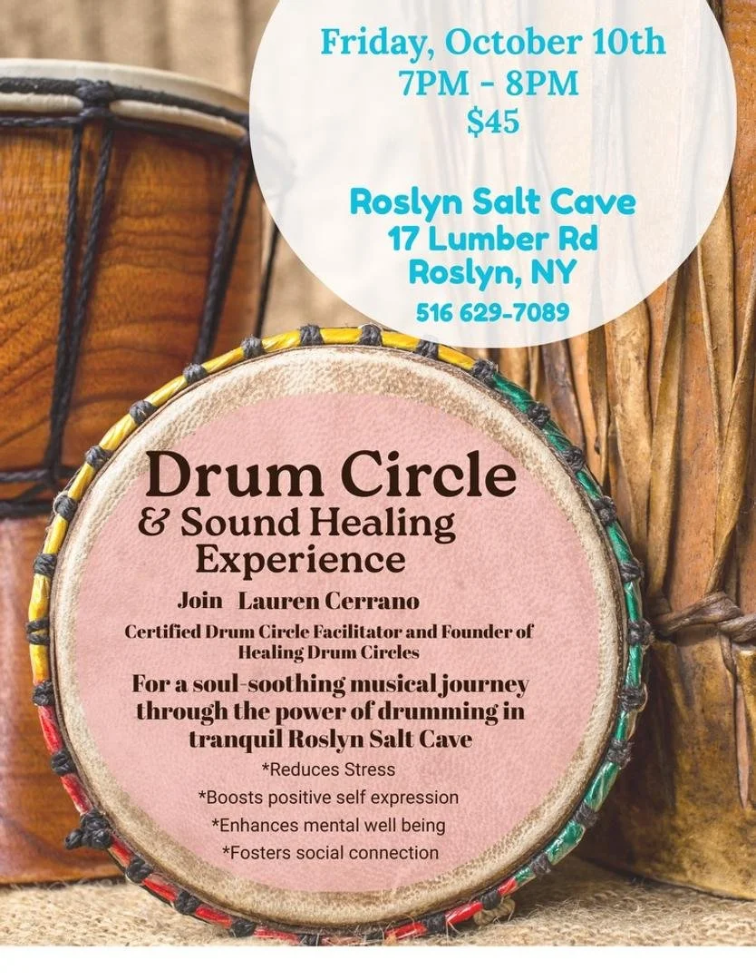 Roslyn Salt Cave NY - Interactive Drum Circle and Sound Healing Gathering 