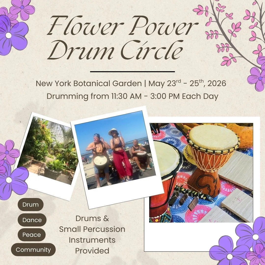 Flower Power Drum Circle at the New York Botanical Garden
