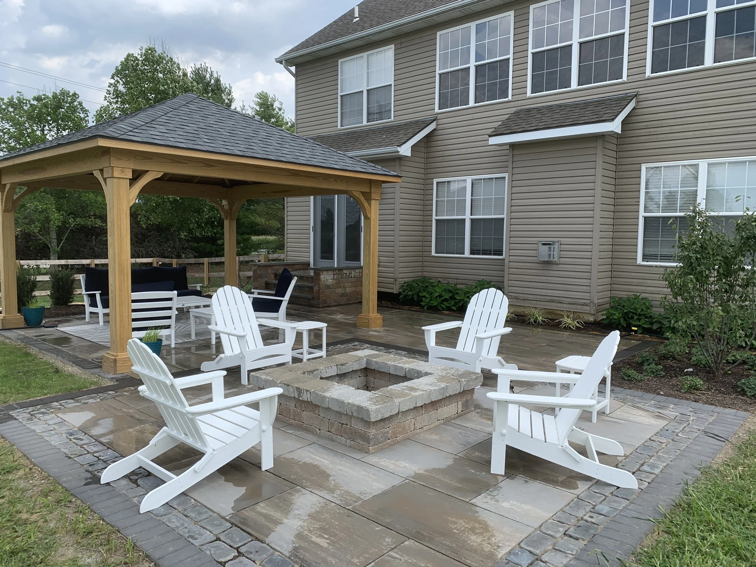 Paver Patio, Pavilion & Fire Pit - Waynesville