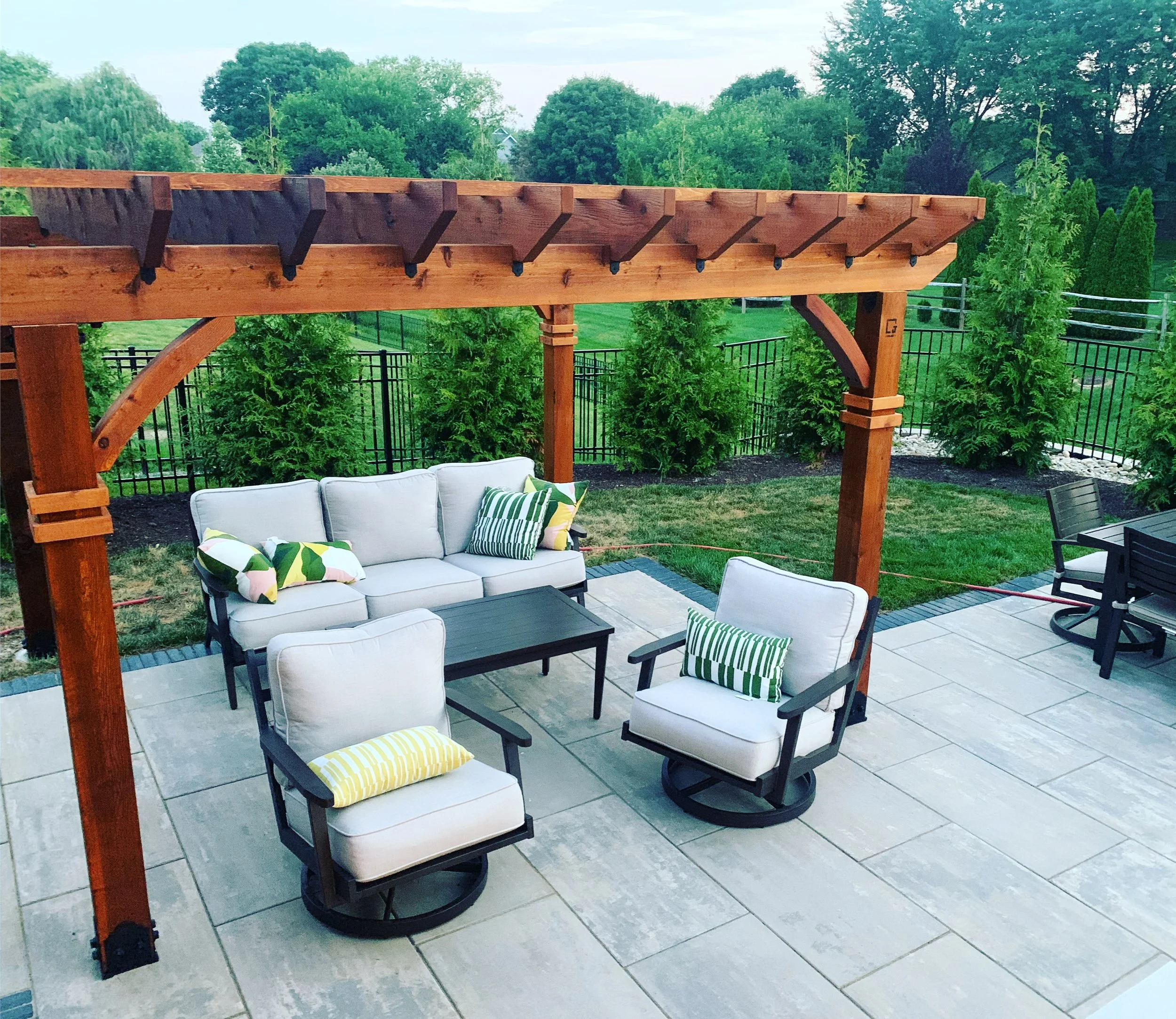 Paver Patio with Custom Pergola- Centerville