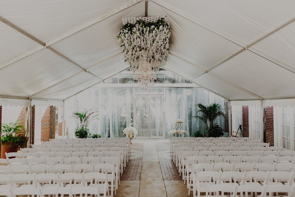 epic flower piece for wedding ceremony