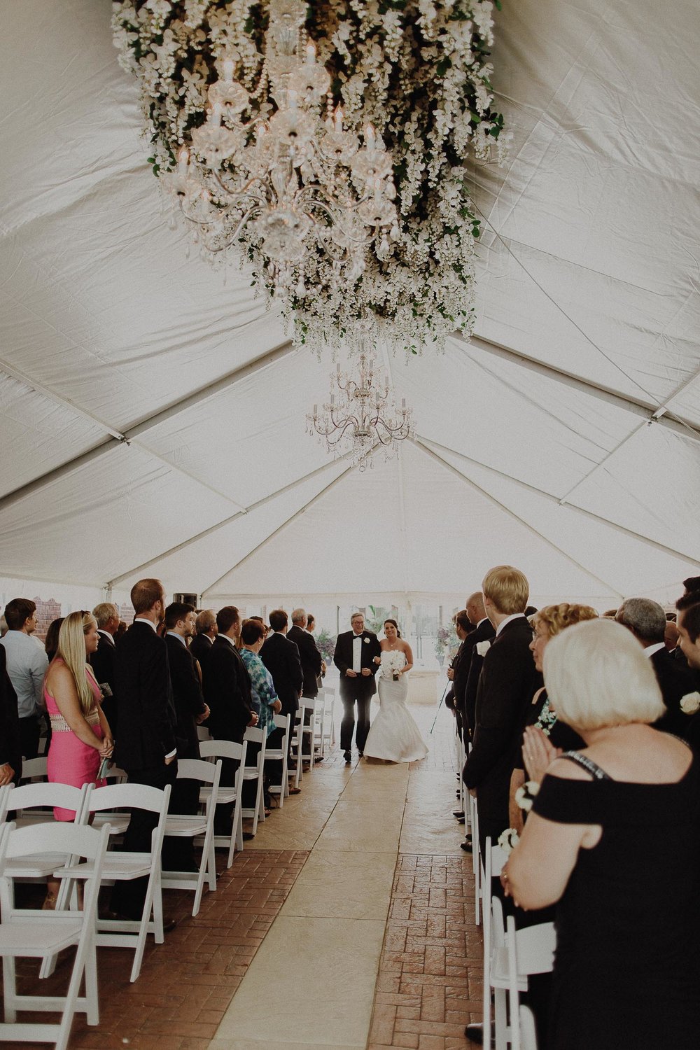 epic flower piece for wedding ceremony