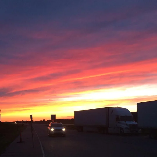 "Sunset in Nebraska", or "Goodnight America"