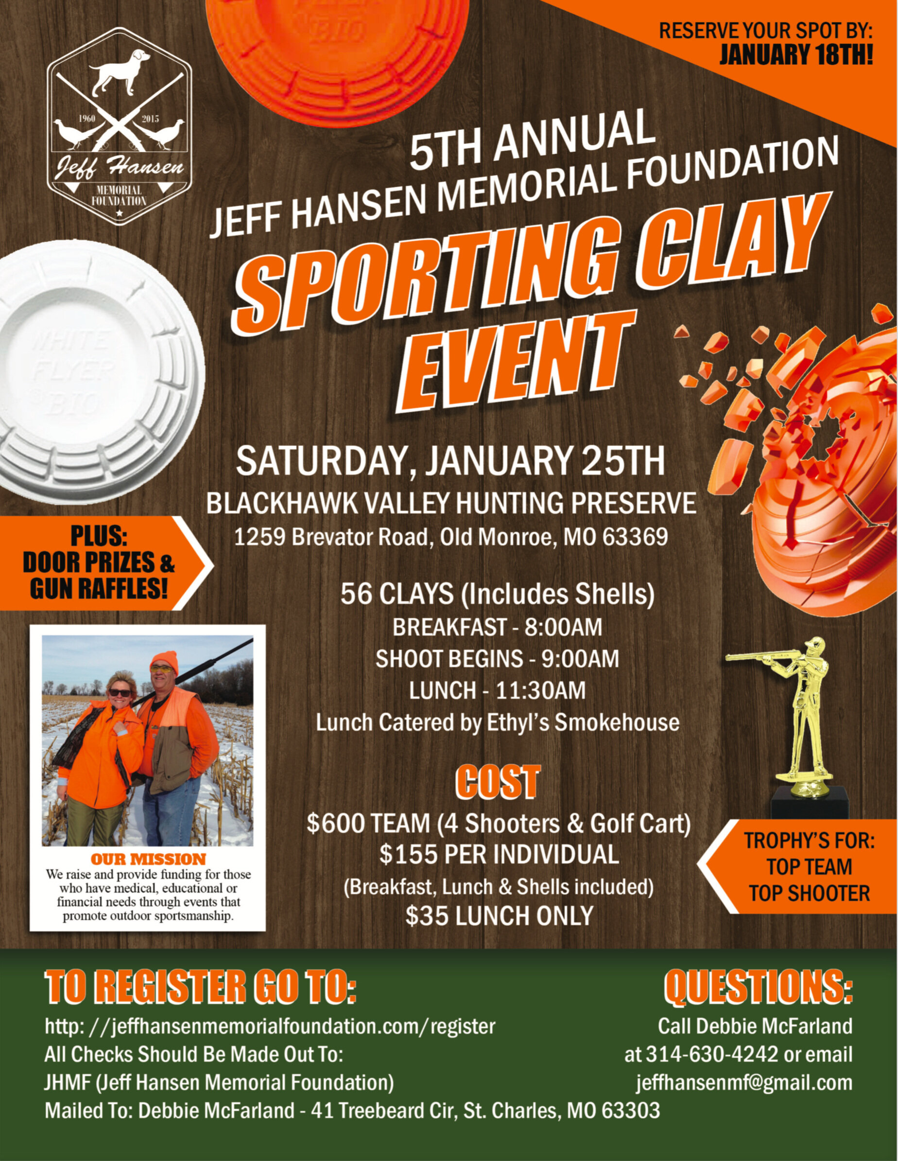 5th Annual Jeff Hansen Memorial Foundation Sporting Clay Event