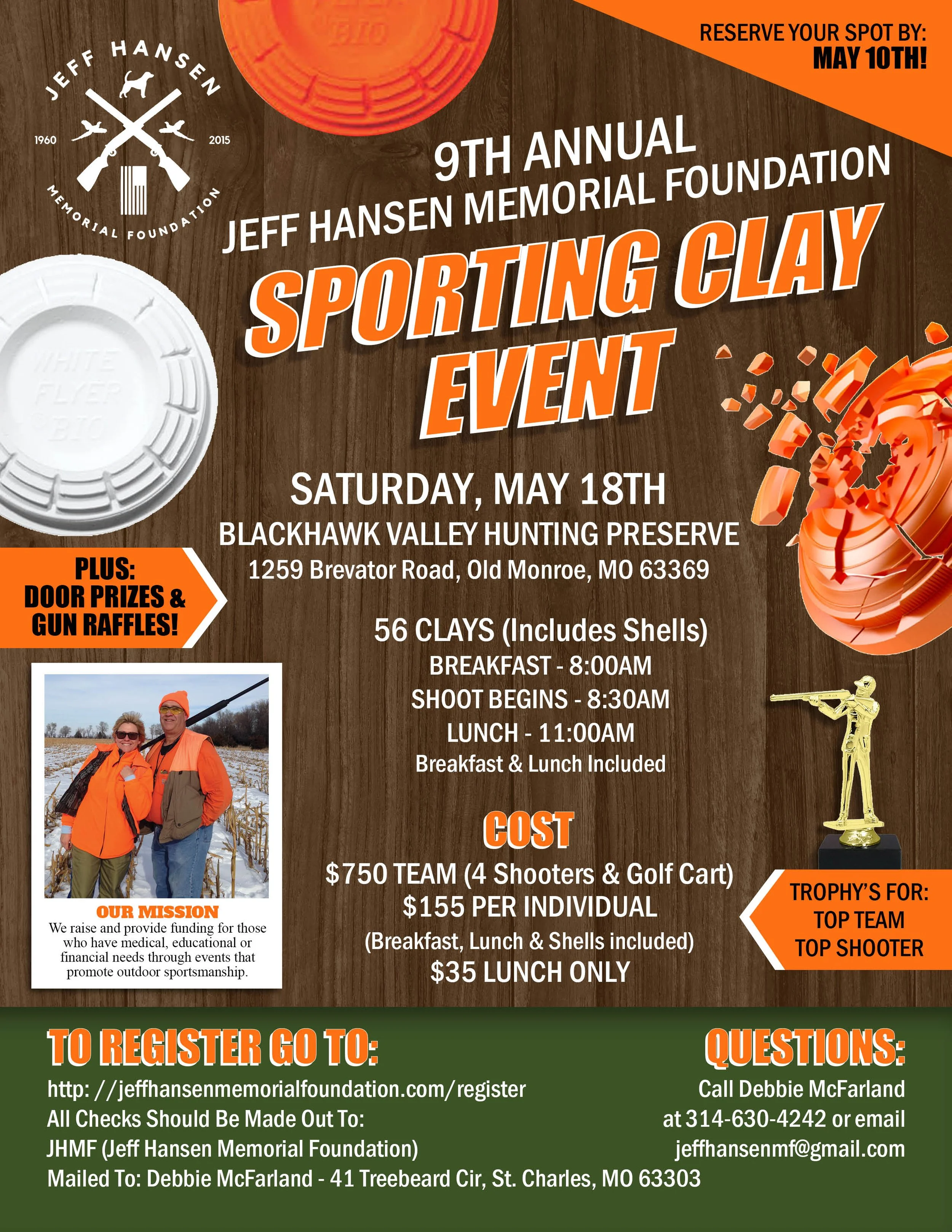 9th Annual Jeff Hansen Memorial Foundation Sporting Clay Event
