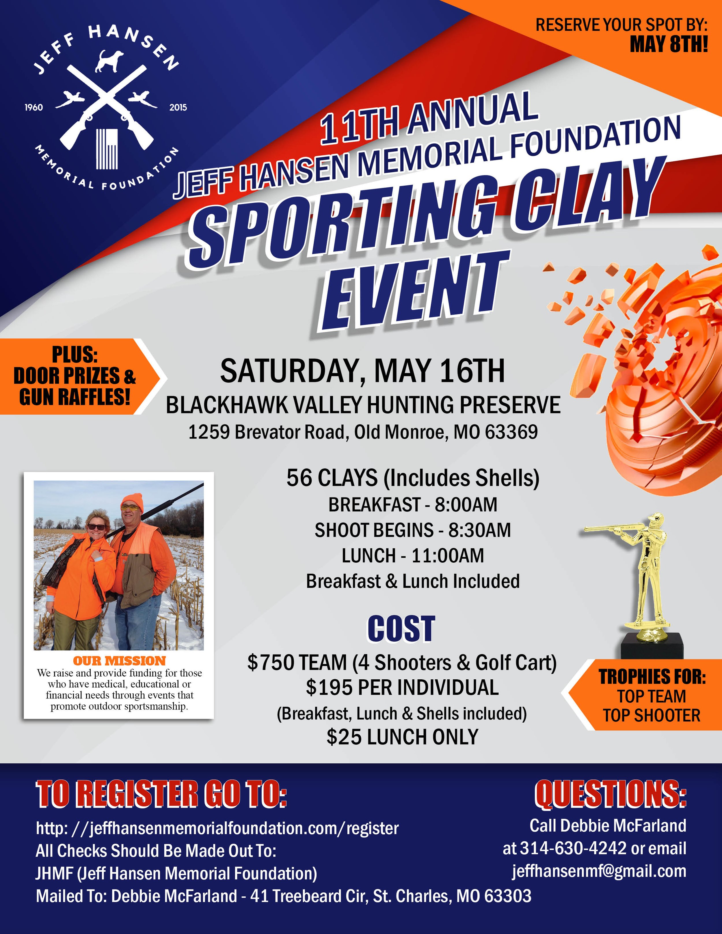 11th Annual Jeff Hansen Memorial Foundation Sporting Clay Event