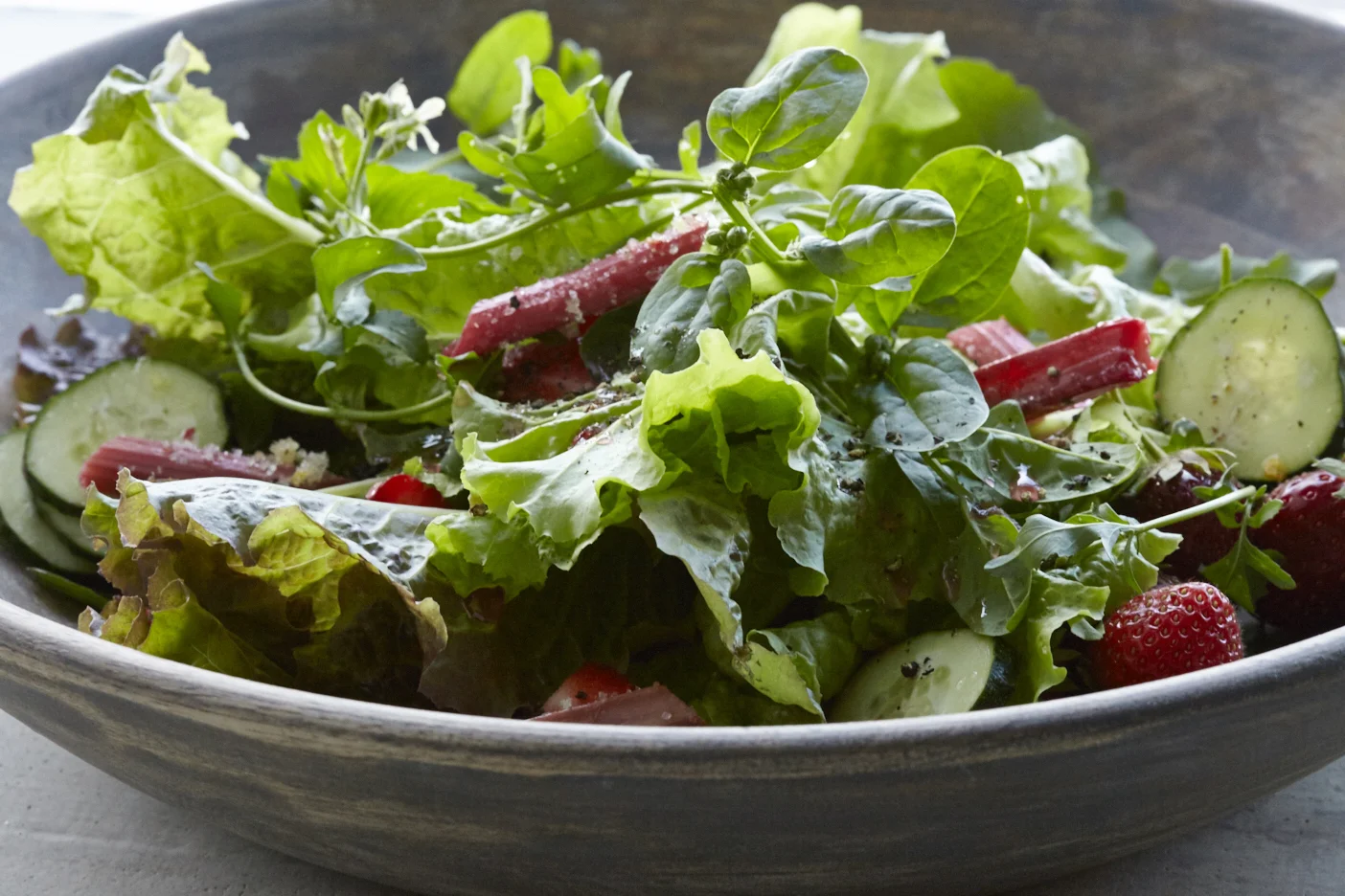 Roasted Rhubarb Salad