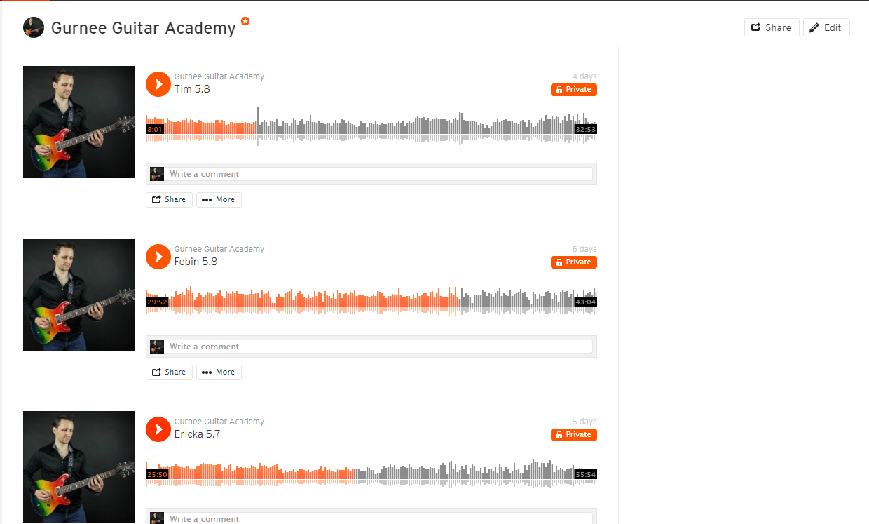 Audio of Lessons
