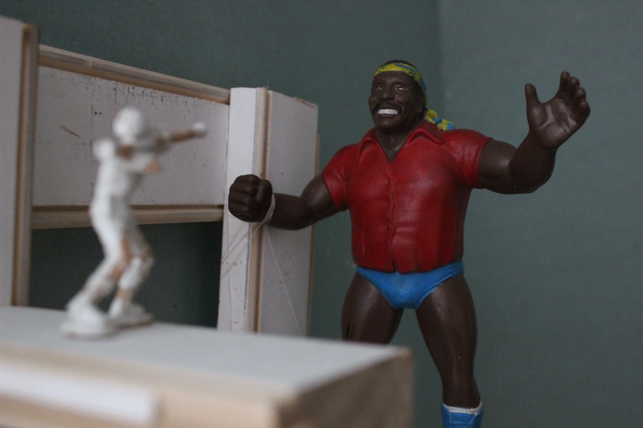 Detail: Black Man, White Space