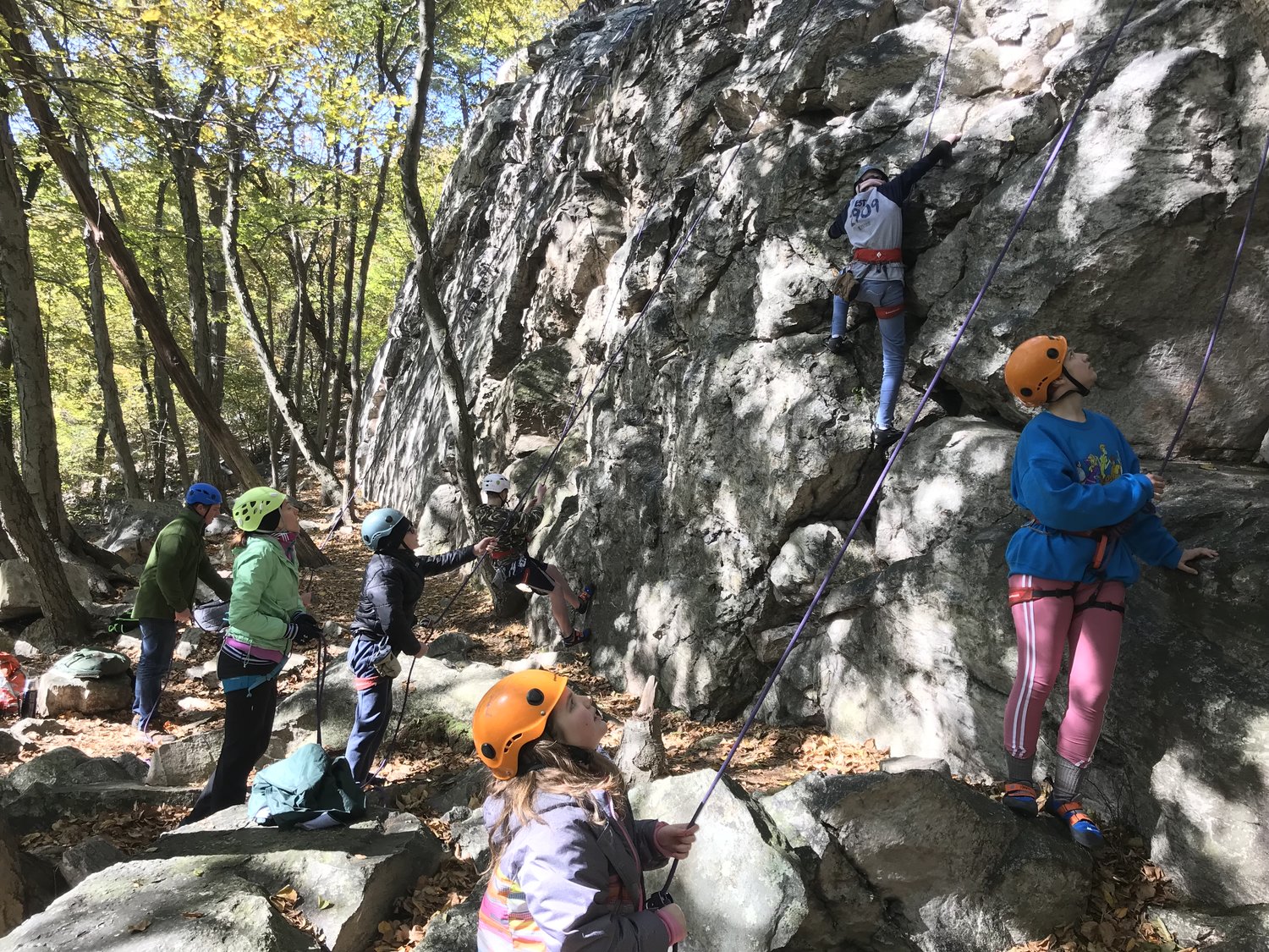 Rock Climbing in White Rocks, South Central PA