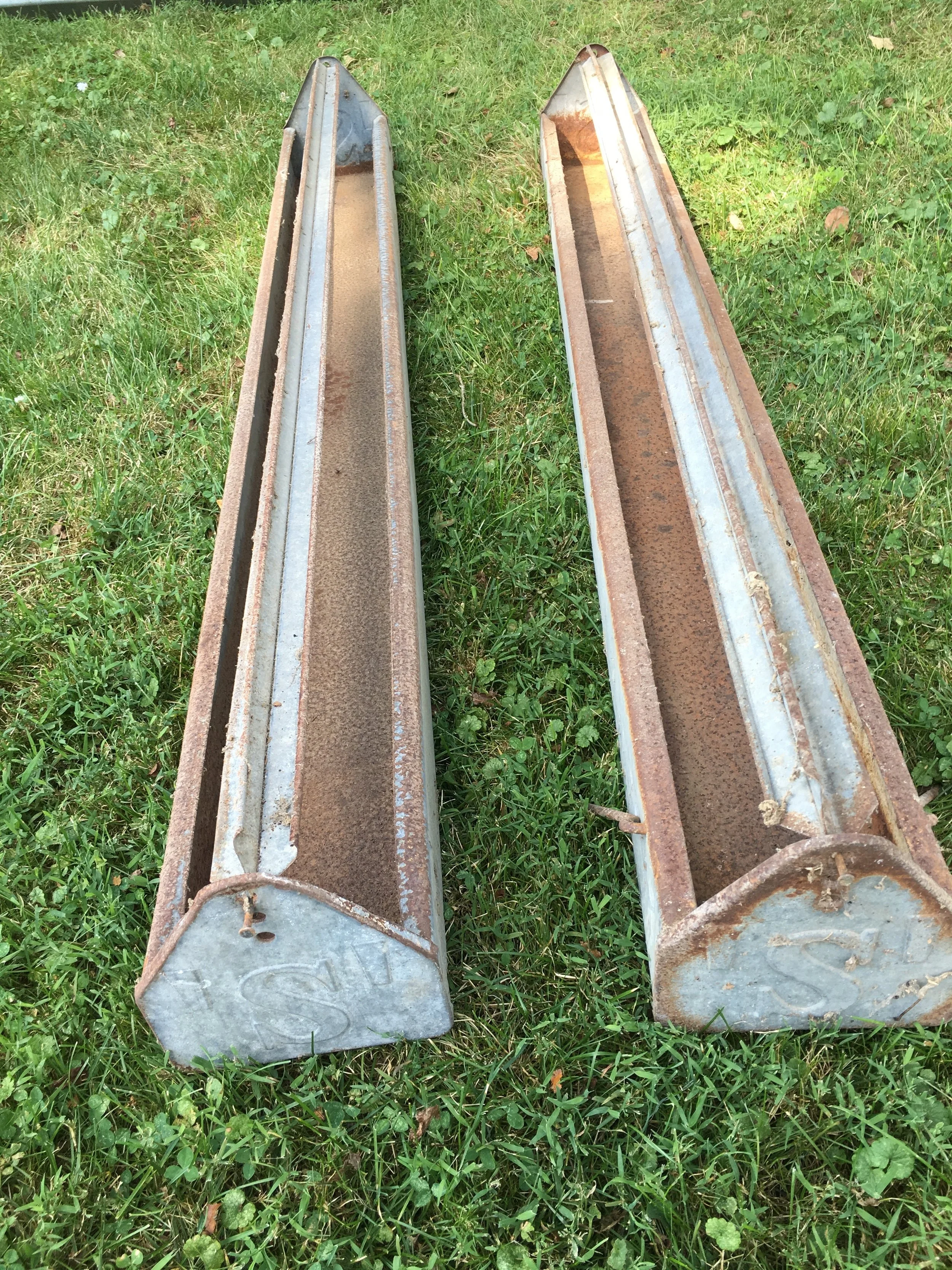 Large turkey feeders used for 4-8 week old turkeys