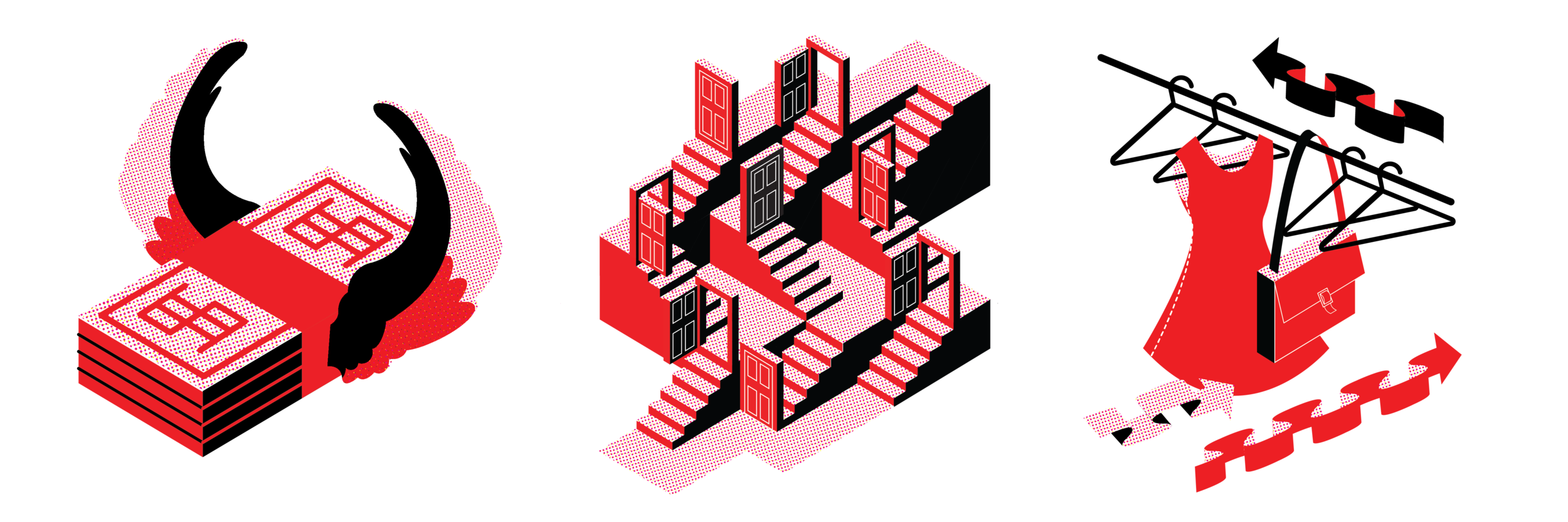 Spot Illustrations for FashLaunch 's website