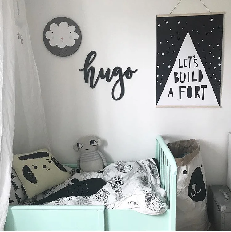 Custom Bedroom Name Sign in "Audrey" Font — Ever Laser