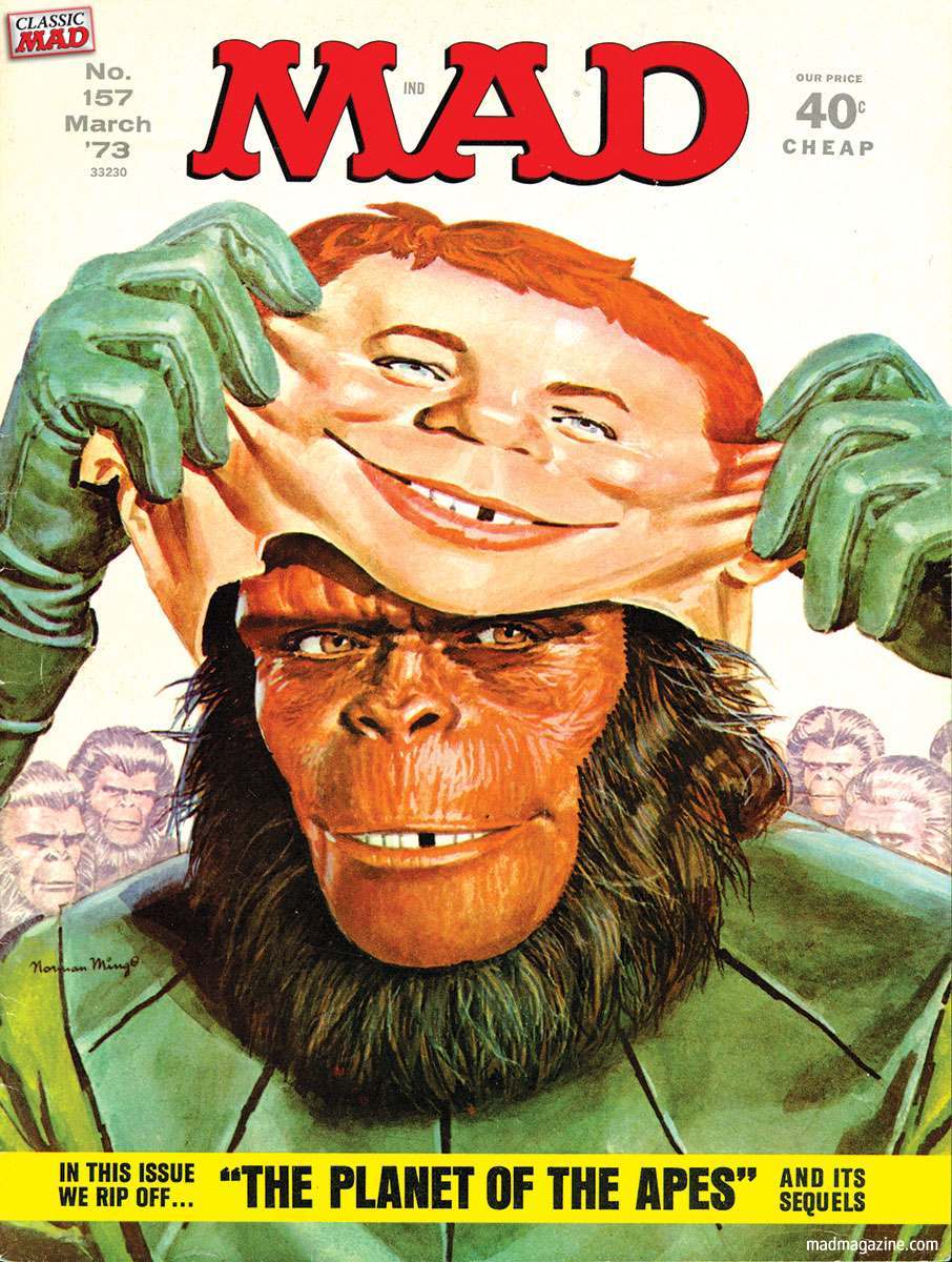'Planet of the Apes (parts 1-5)', March 1973, by Norman Mingo.
