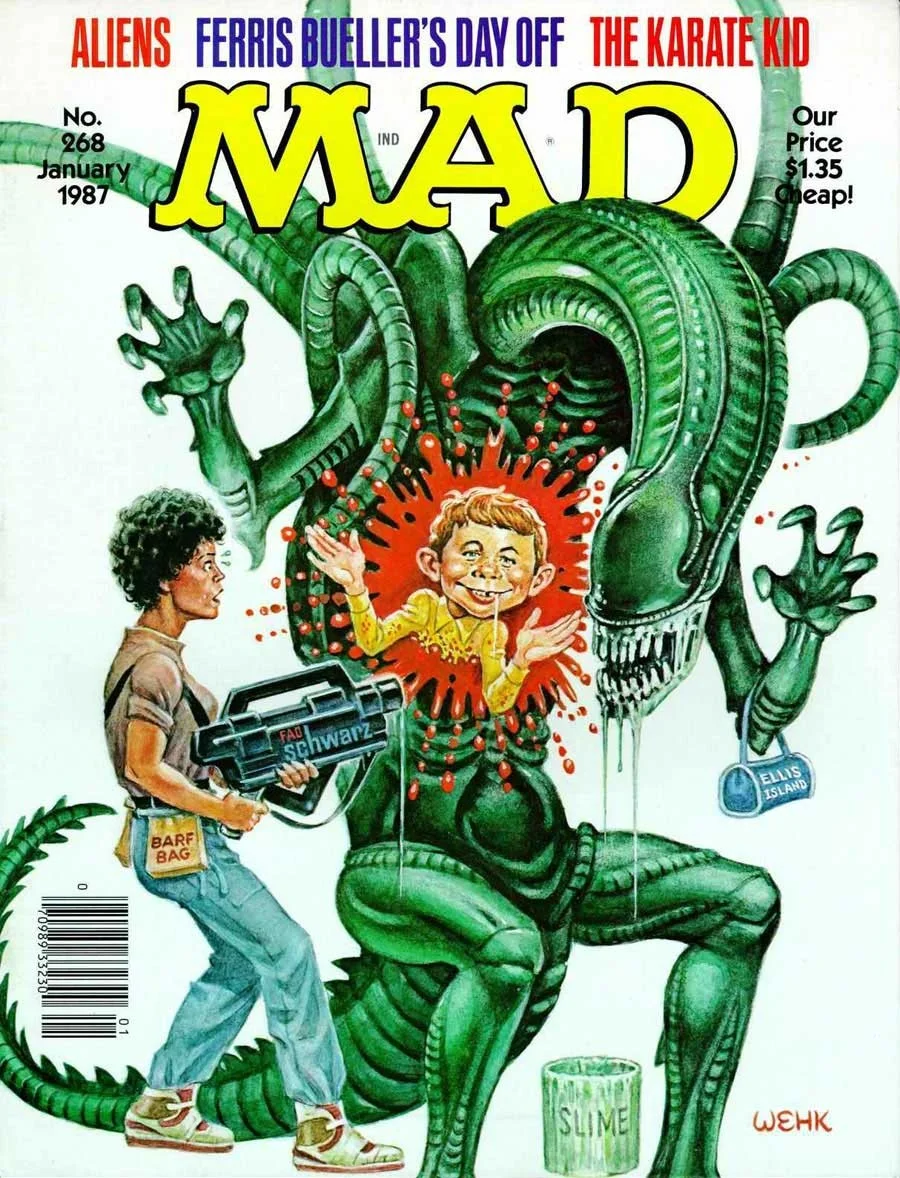 'Aliens', January 1987 by Will Elder and Harvey Kurtzman.