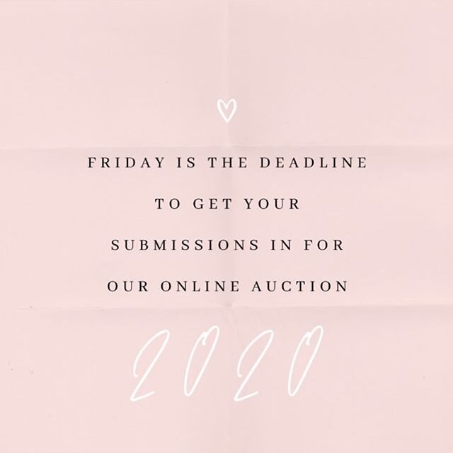 That&rsquo;s right folks! Last chance to get amazing exposure for your business in our Online Auction launching on the 13th July! 
Two whole weeks of fabulous hits to the site and loads of North Shore Mums checking out your awesome business! And of c