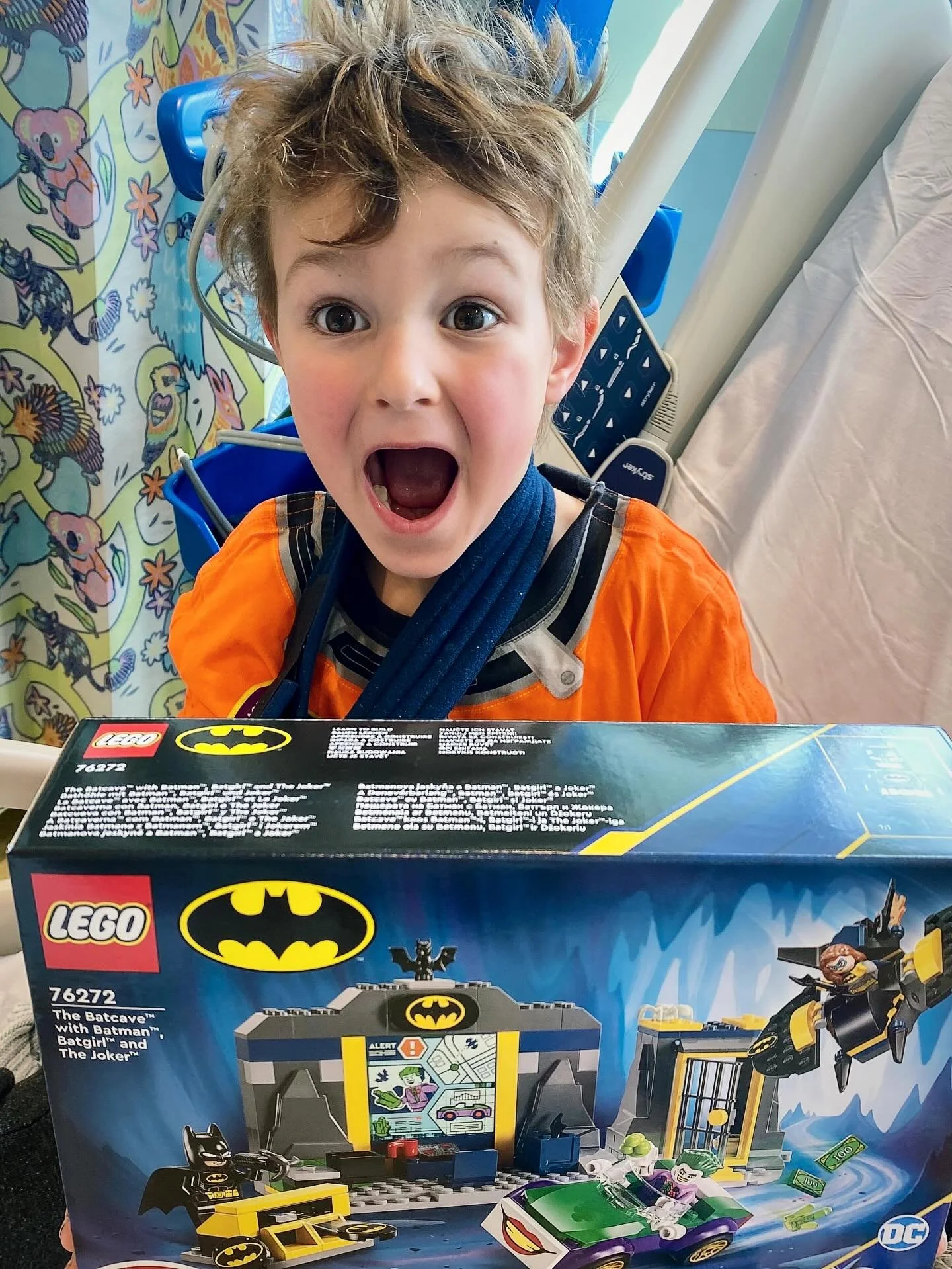 &ldquo; Hi there,

My son snapped his humorous and ended up in surgery. 

His little day was made when he was delivered one of your gift bags - Lego and superhero&rsquo;s are two of his favourite things. And the sticker book kept him entertained for 