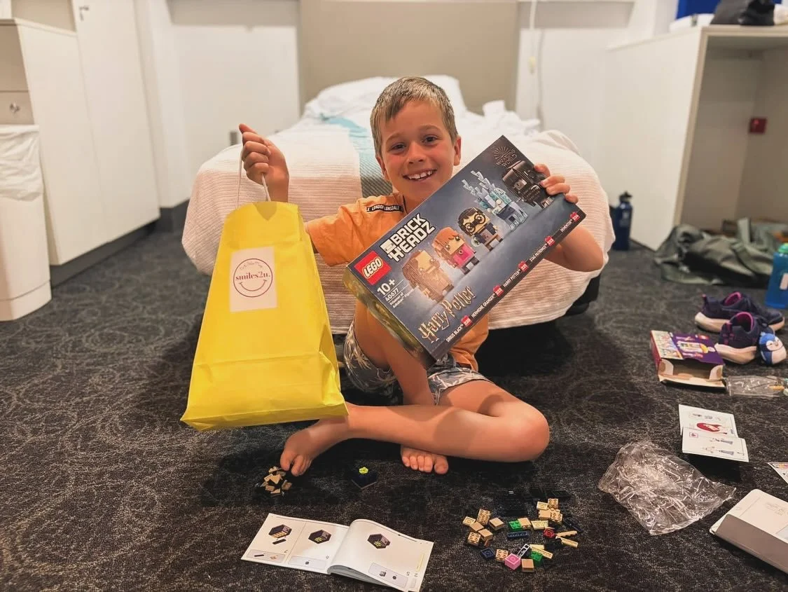 Life can be incredibly tough for children when a parent is in hospital especially during the school holidays.

These two beautiful children have been through more than any child should, and we were so grateful to be able to give them a Smiles Bag eac