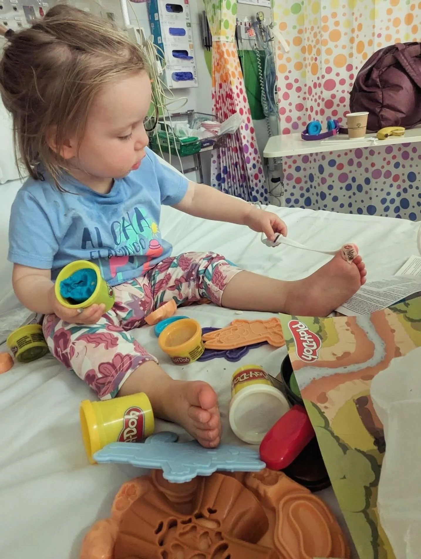 &ldquo; Hello! I just wanted to reach out to say thank you for what you do! 

I was in hospital over the weekend with my 20-month-old kid and she was so unsettled, I was losing my mind and I asked the nurses if they had colouring pencils or something