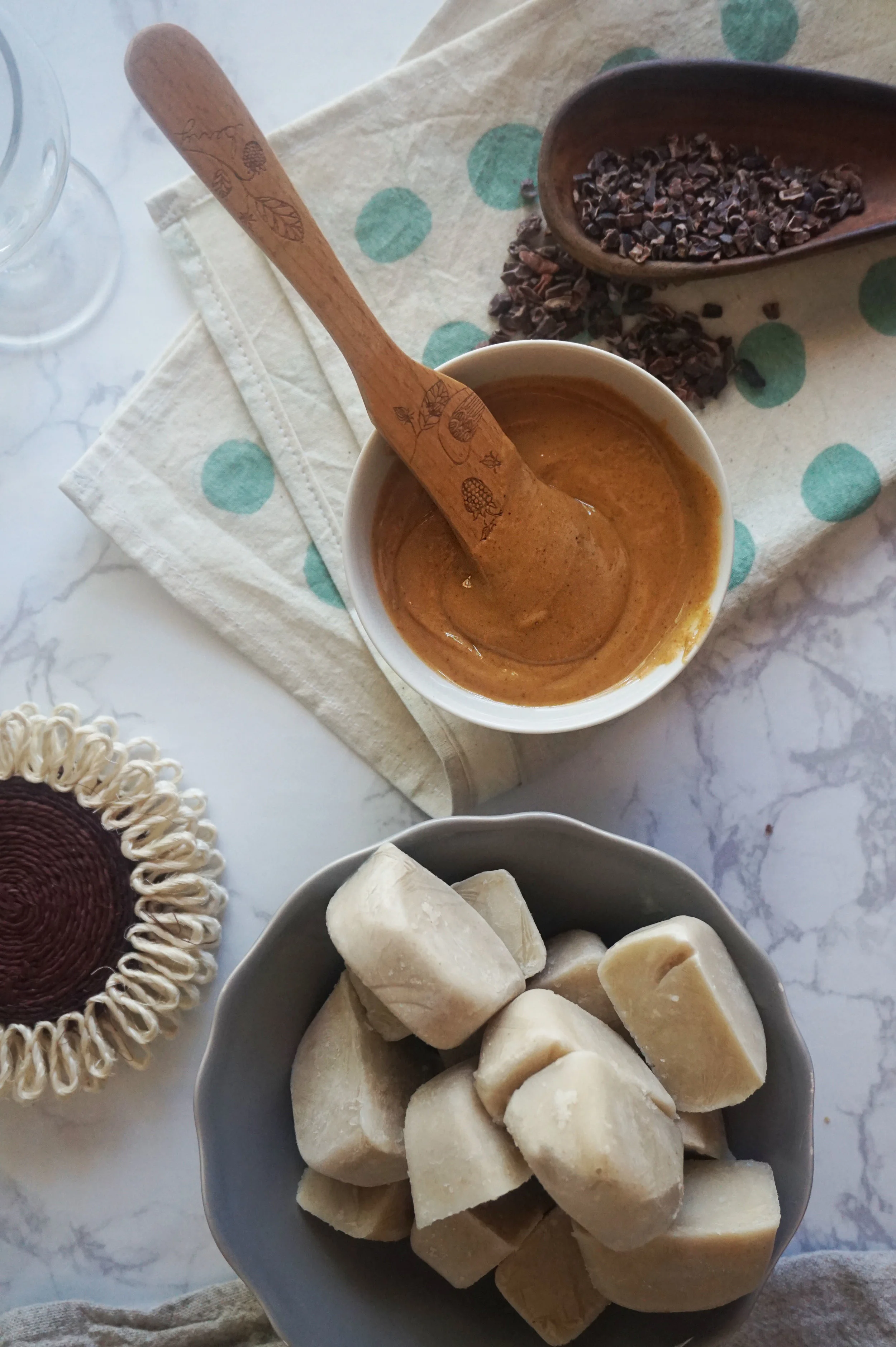Add creamy peanut butter. 