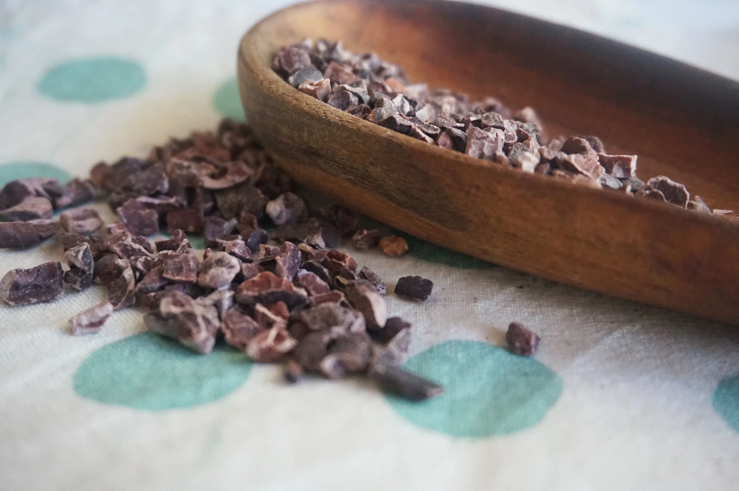 Fold in cacao nibs