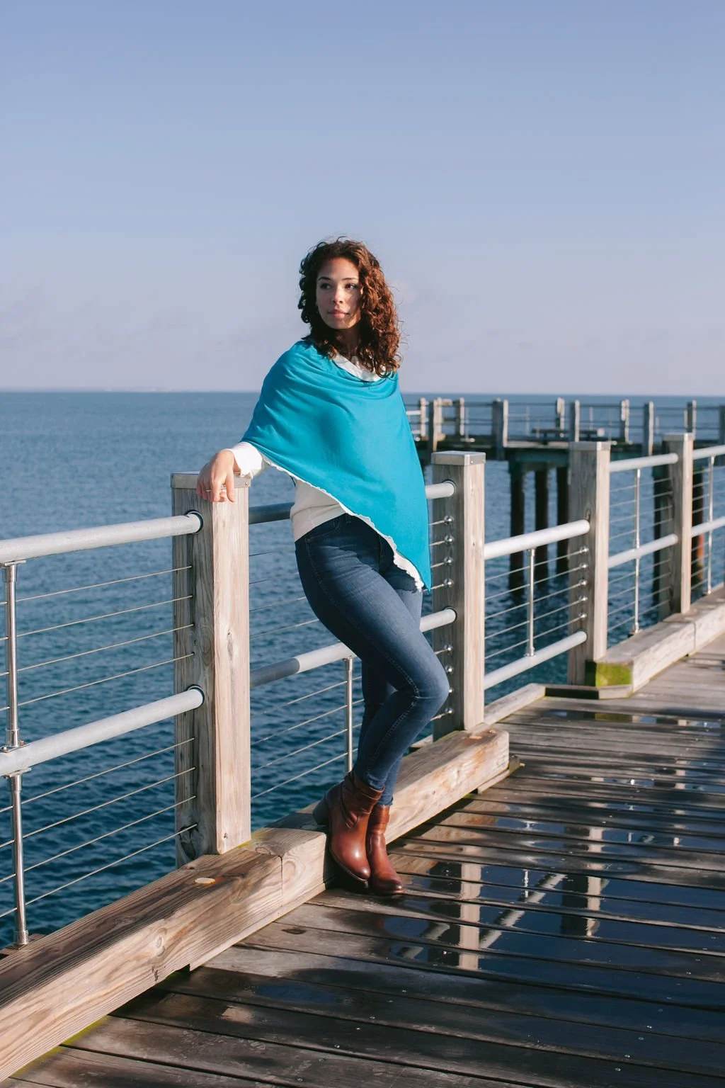 Reversible Jersey Shawl