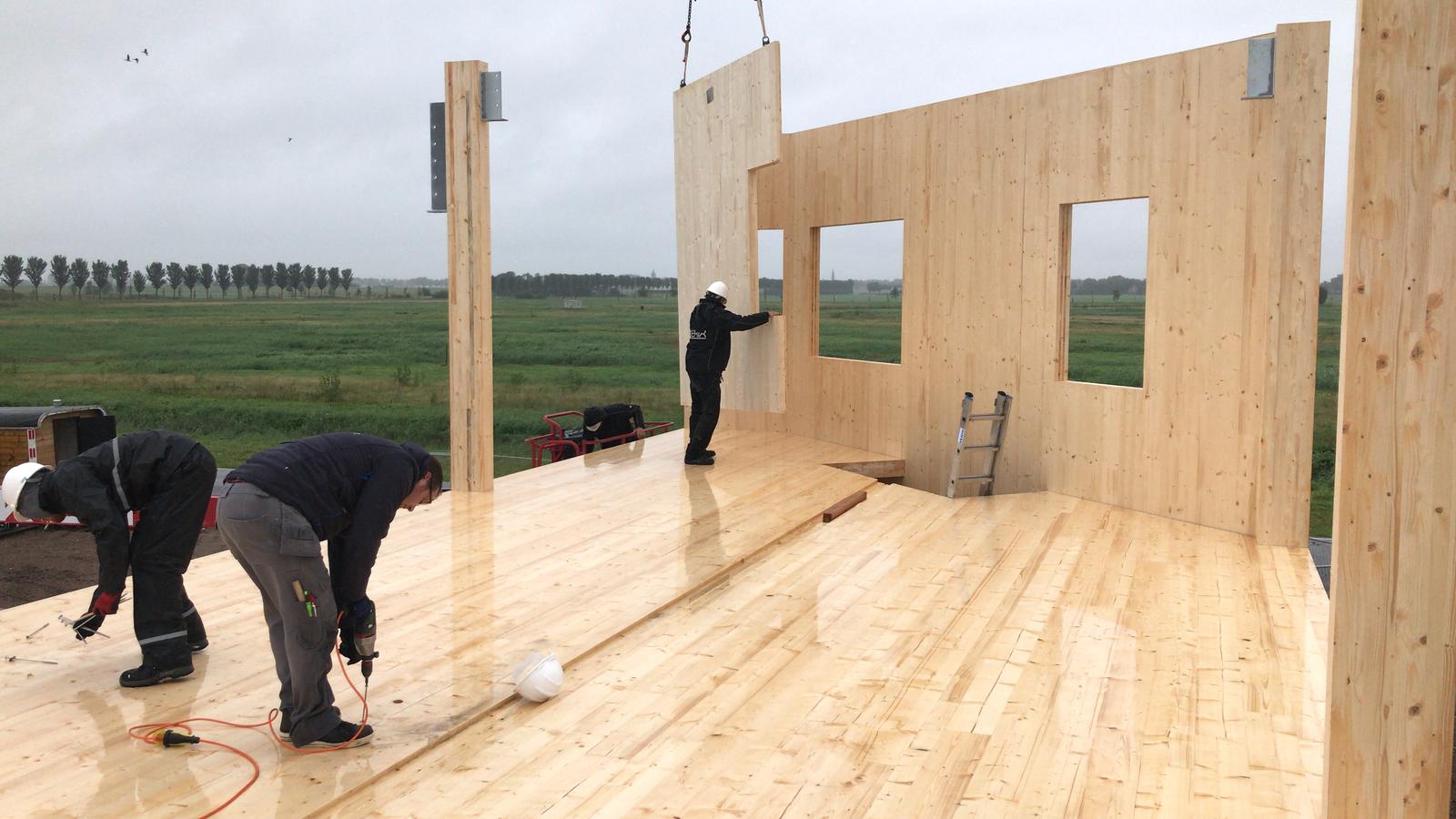 Kat Koree Architecten Sterq Purmerend bedrijfspand nieuwbouw houten constructie