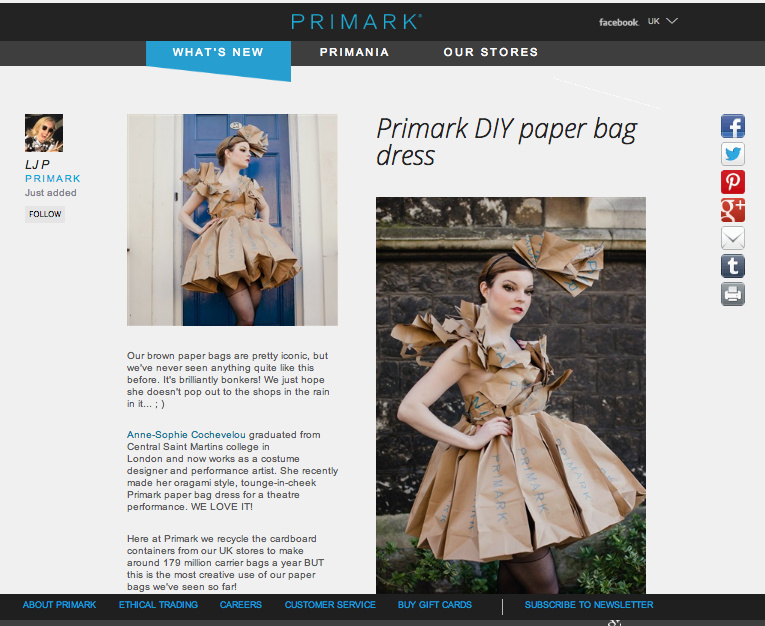 Primark Official Webiste, april 2014, UK 