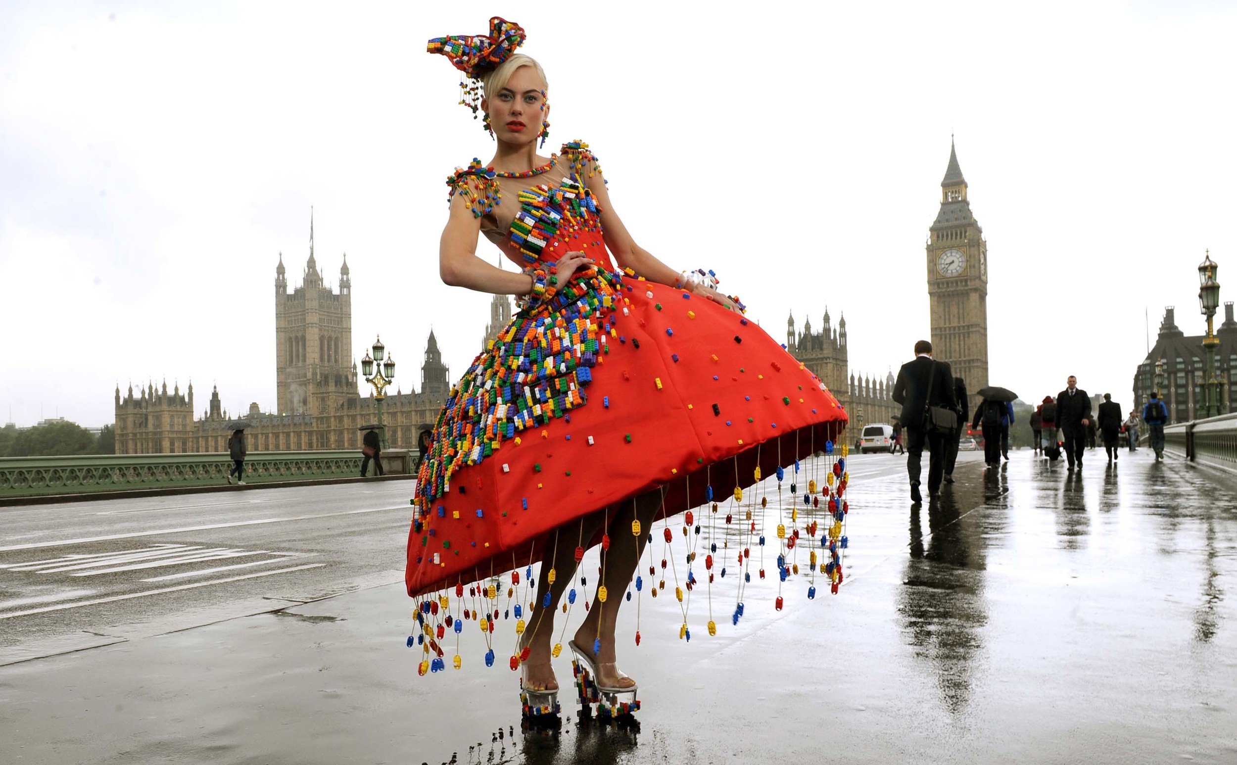 Lego Dress for London Fashion Week 