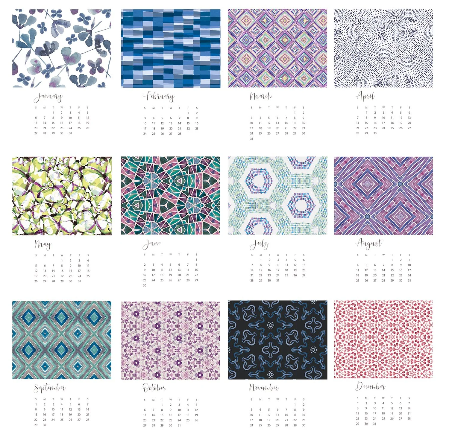 A preview of the BC Studio 2019 Calendar!