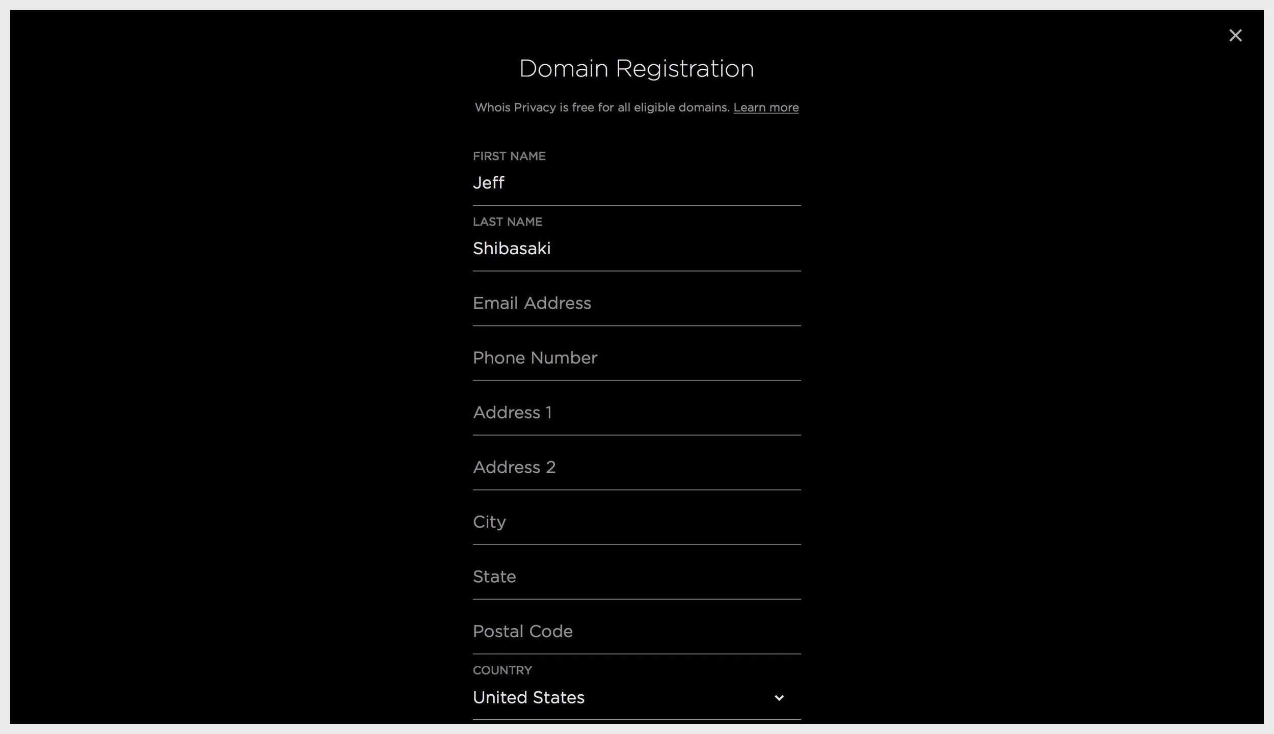 register-domain-name-free-whois-privacy