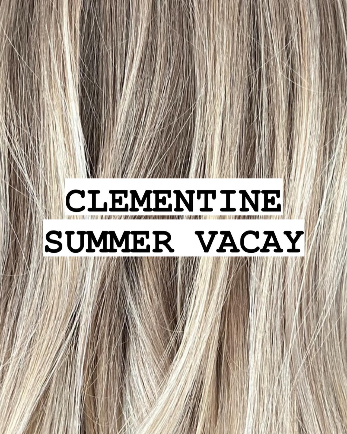 Clementine will be closed from JULY 2-10 to give our team some well deserved R&amp;R! We will be back on July 11th.
We will be periodically checking emails during this week. For any inquiries, please email clementinehairstudio@gmail.com. 
As always, 