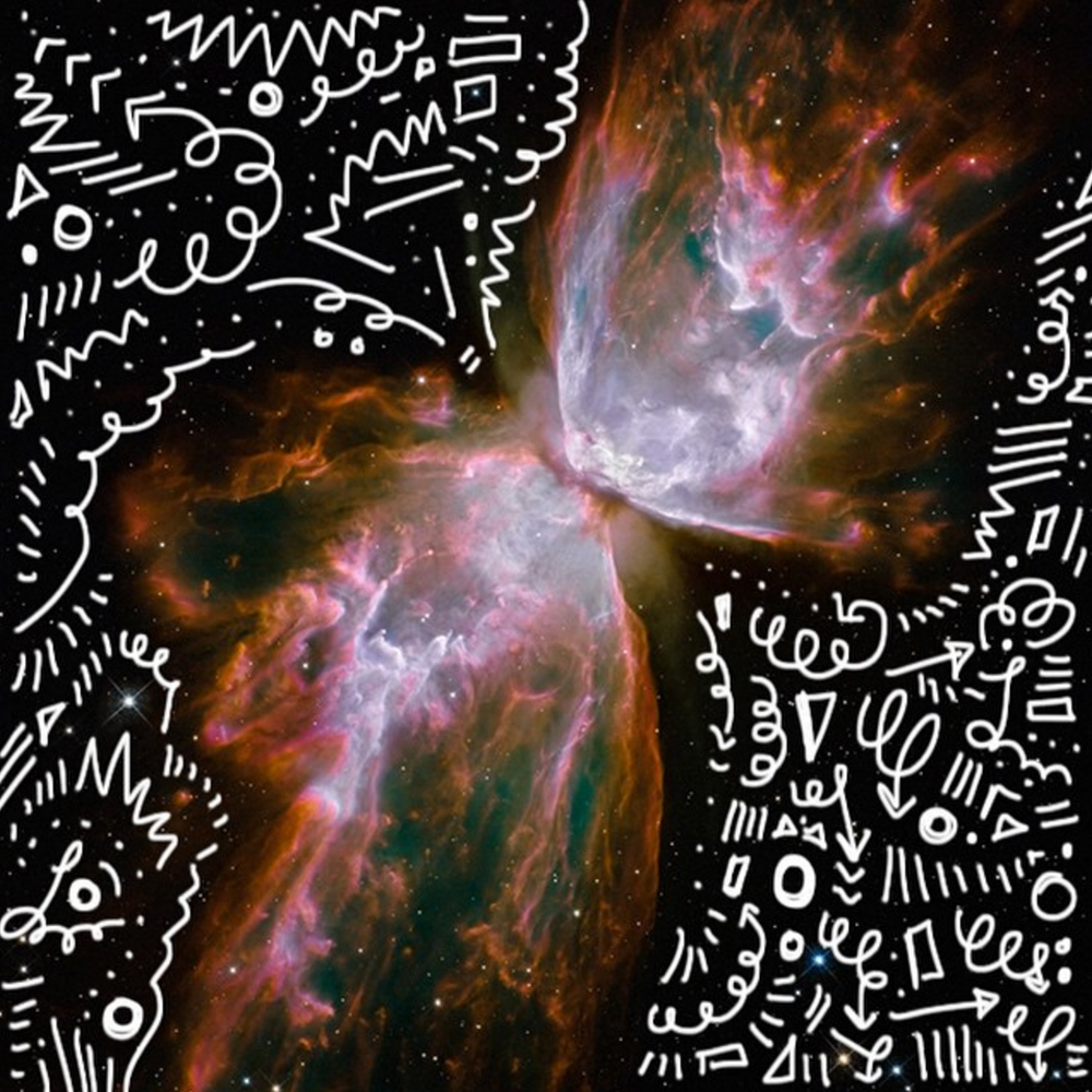 Butterfly Nebula Space