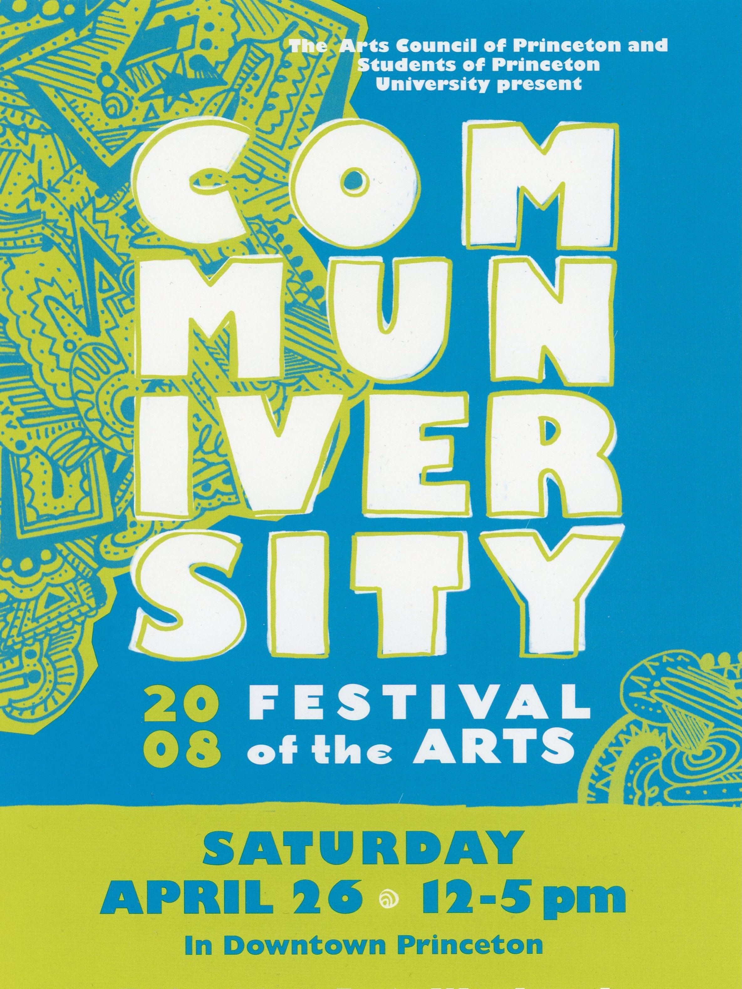 A lil throwback Thursday to when the @artscouncilofprinceton used some of my artwork to promote Communiversity in 2008!