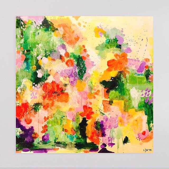 Flora. 36 x 36&rdquo; 🧡

#abstractart #abstractpainting #abstractexpressionism