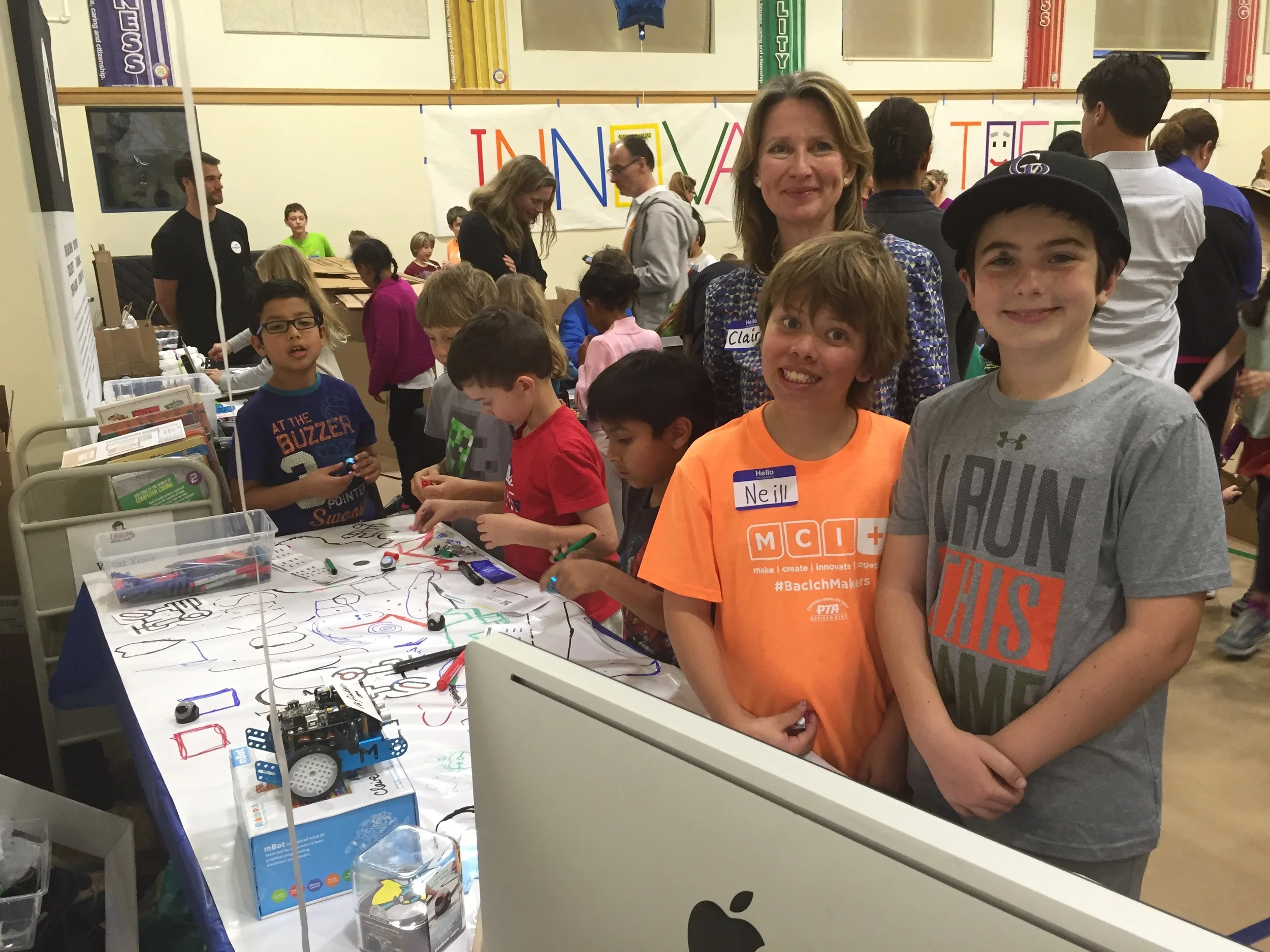 Sharing projects and passing on new knowledge is a big part of the maker mindset. These students are great at that!