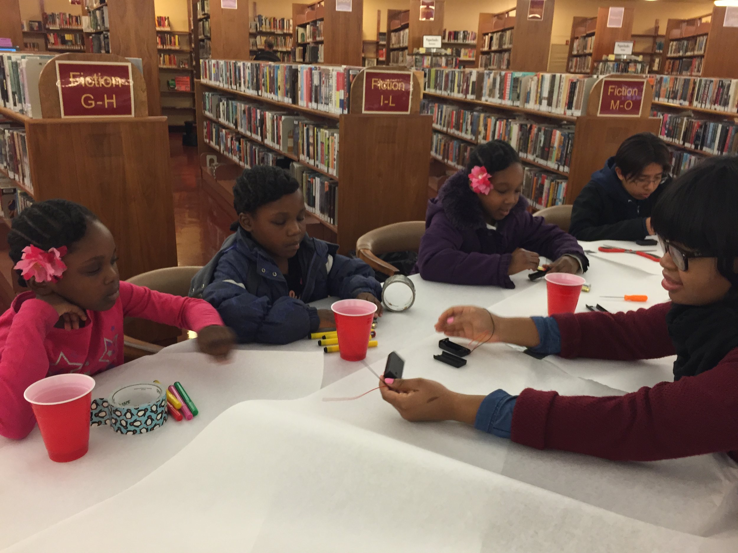 ScribbleBots workshops, Marin Civic Center Library