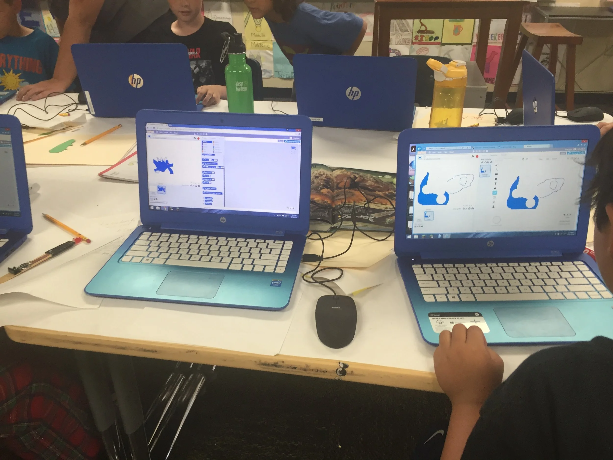 taking ideas built in the physical world into digital environments - animating ideas for crazy creatures in scratcH