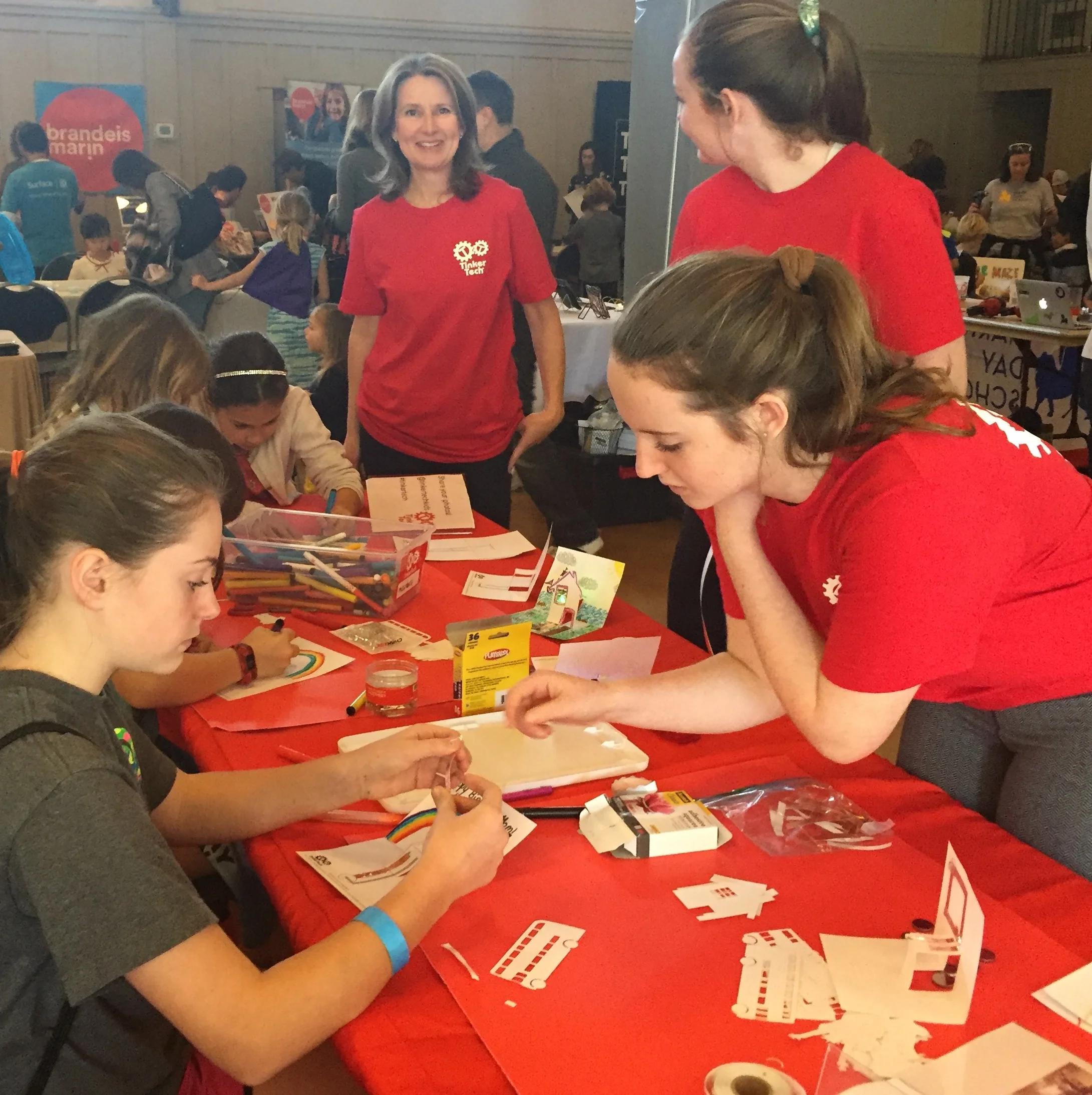 TinkerTech class activities can be adapted for whole school tinkering days and community events