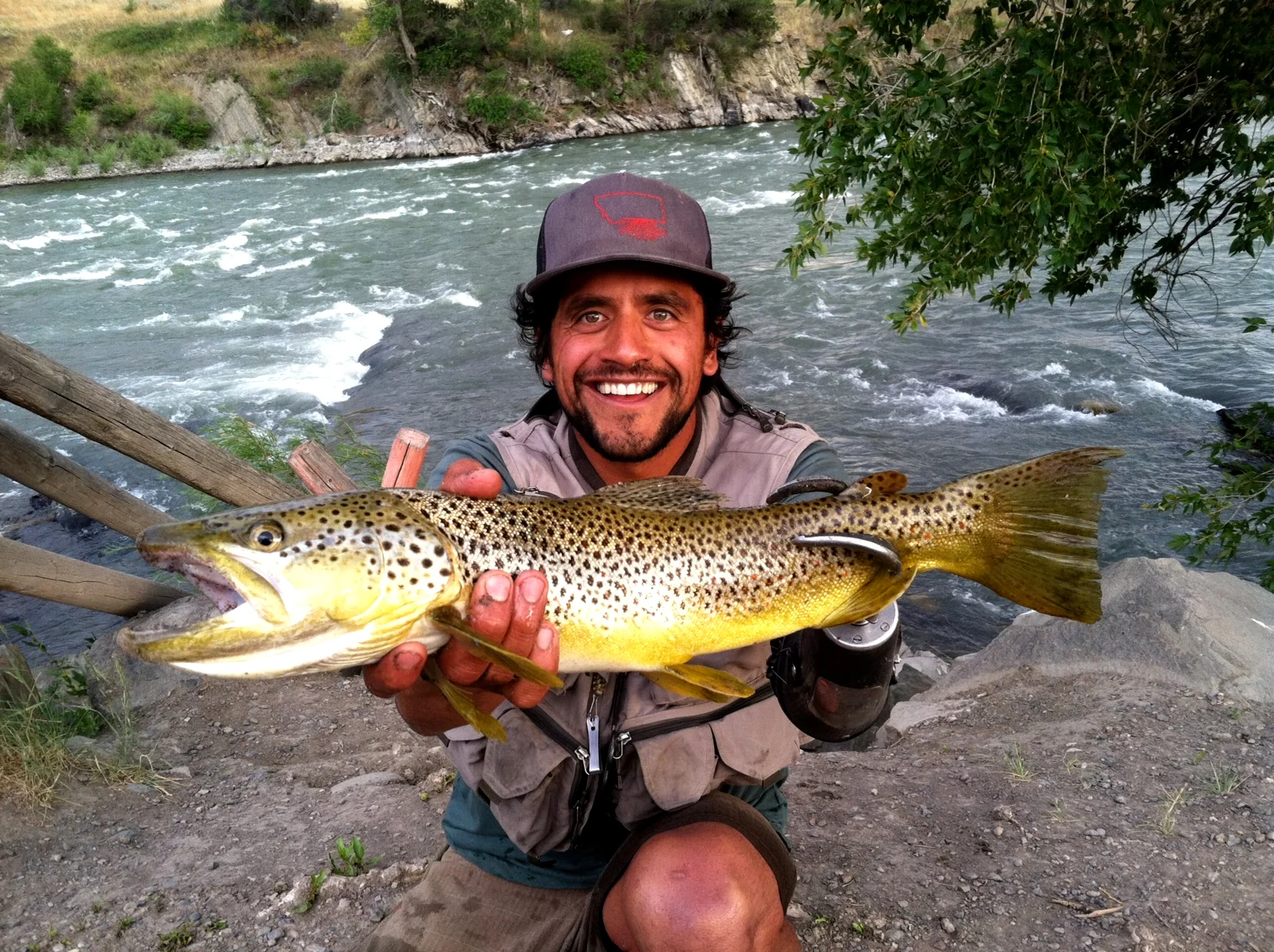 Fishing for dinner on the Yellowstone River, MT! PHOTO: Eugenio Garcia