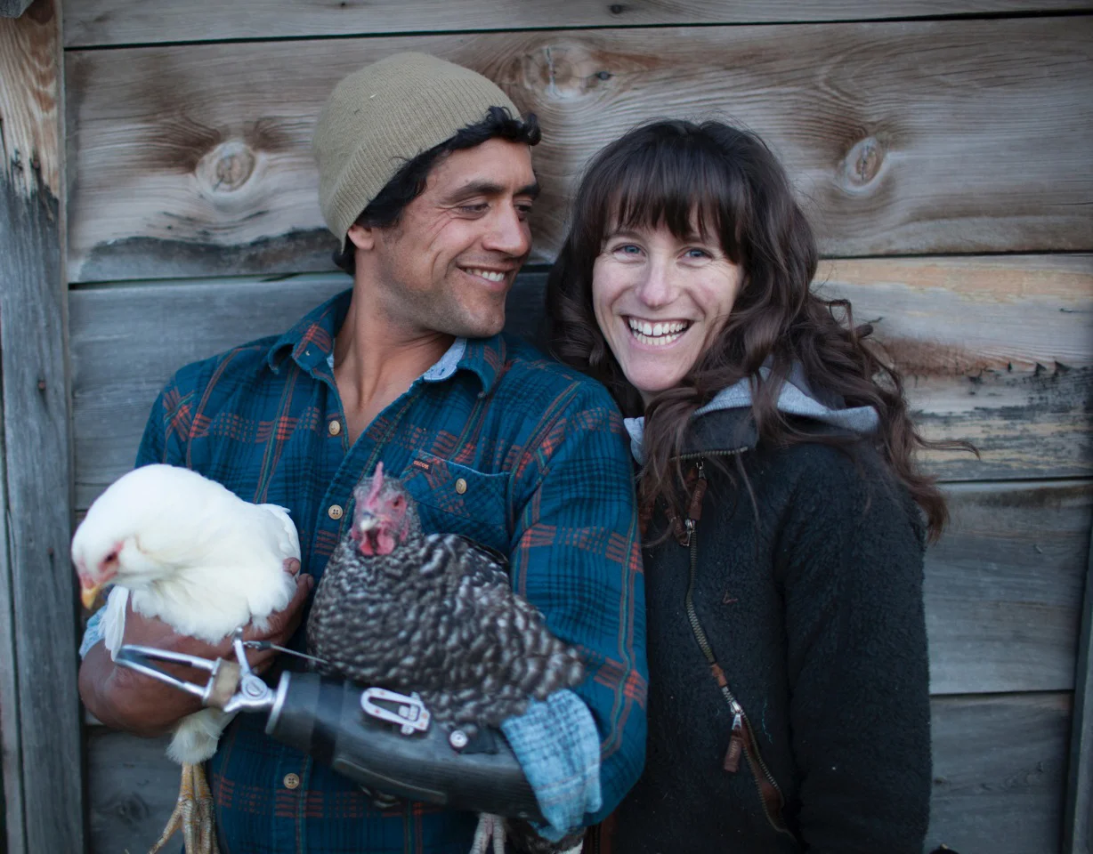 Hanging with Jen and the Chickens. PHOTO: John Levitt