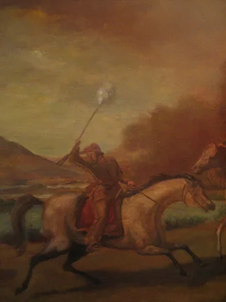 Self-Portrait as Infantas Before the Hunt (DETAIL)