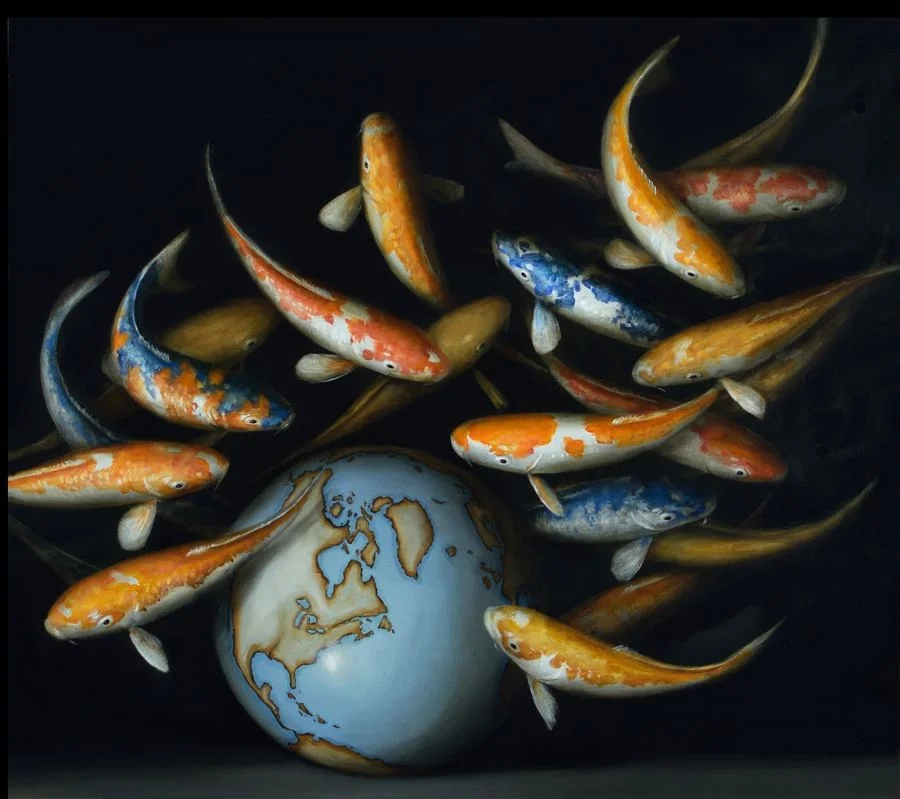 koi and globe
