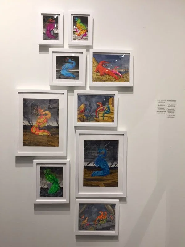 Grouping of Hogin watercolors