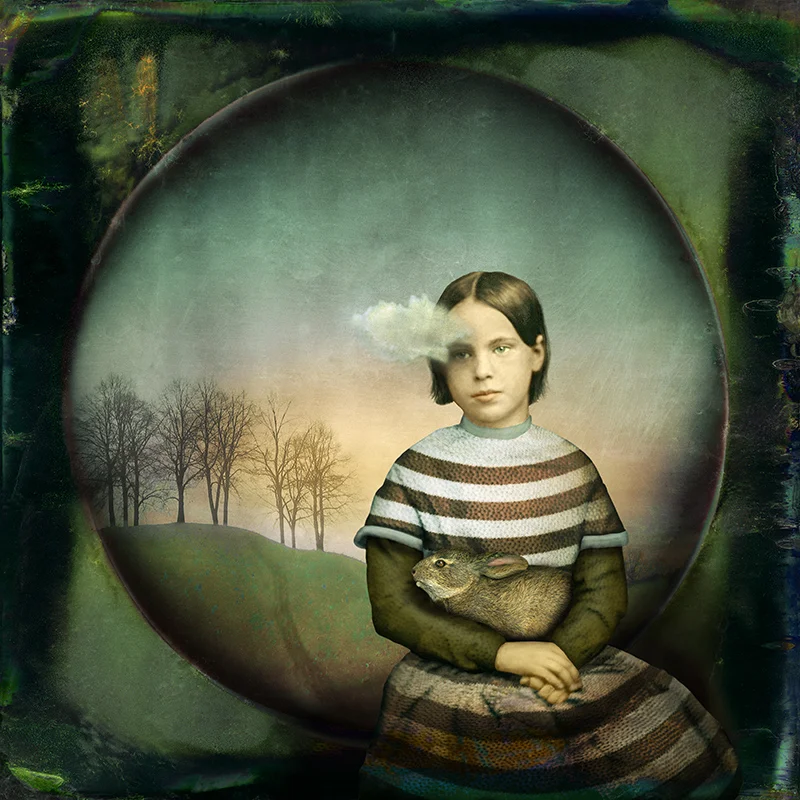Girl with a small cloud