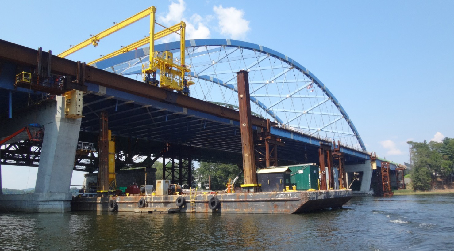 MassDOT Whittier Bridge over Merrimack River