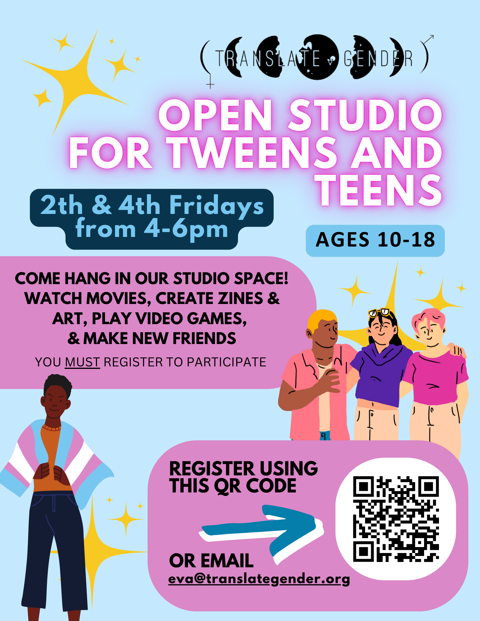 Open Studio Drop-In for Tweens and Teens (ages 10 - 18)