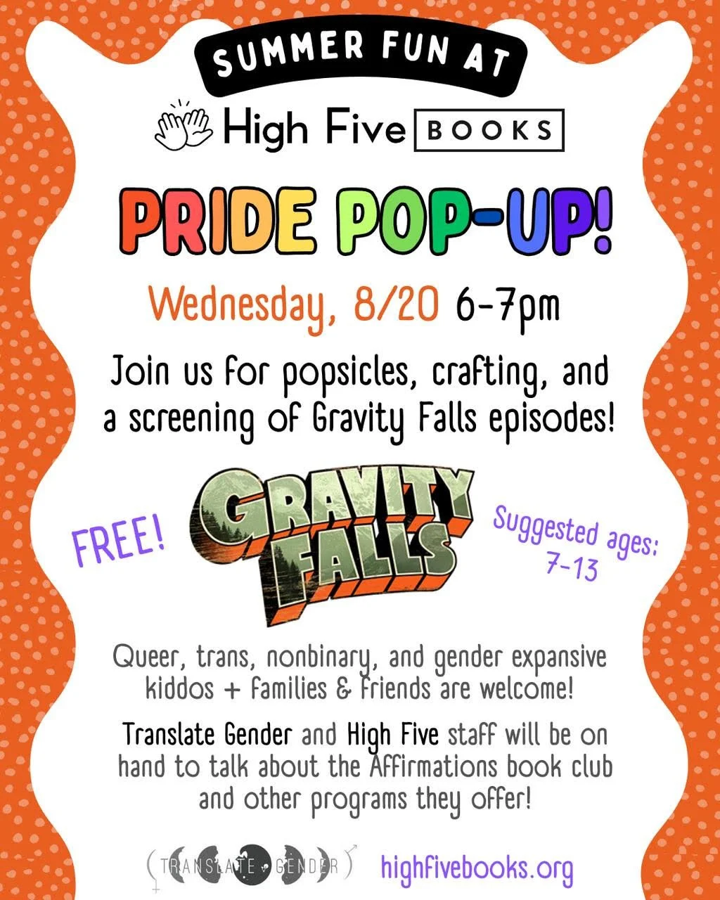 High Five Books August Pride Pop-UP!