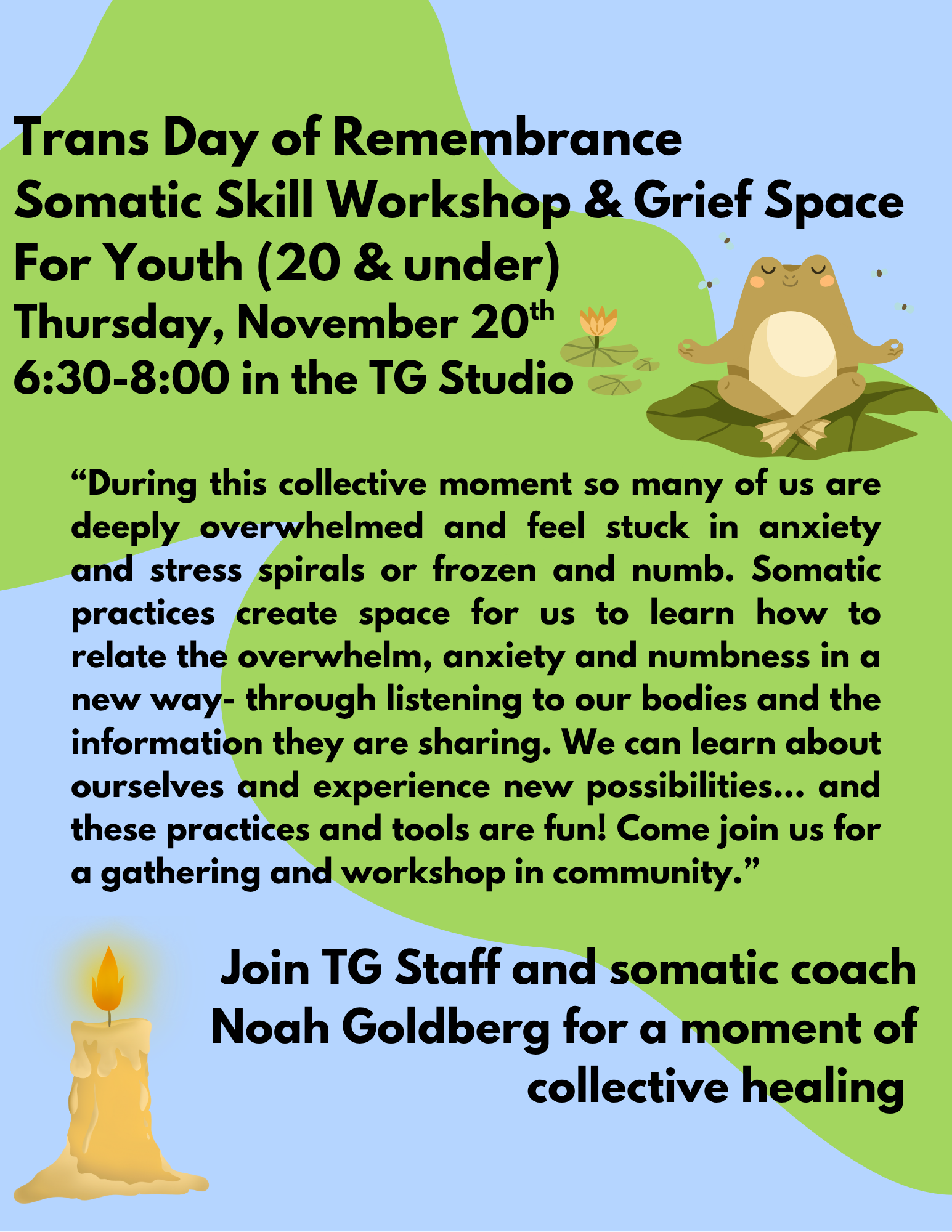 TDOR Youth In-person Somatic Workshop